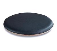 QTANZIQI Coussin de siè Rond en Mousse à mémoire de Forme 30 x 30 x 3 cm, Coussin de Sol en Simili Cuir avec Coussin de Chaise Amovible pour la Maison, Le Bureau, la Cuisine, la Salle à Manger, Le