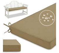 QTANZIQI Coussin d'extérieur imperméable antidérapant, Coussin de canapé pour Banc de, Coussin de siè décoratif pour 2/3 Places, Gris 110x45x5cm, Tissu Parfait pour terrasse Balcon