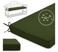 QTANZIQI Coussin d'extérieur imperméable antidérapant, Coussin de canapé pour Banc de, Coussin de siè décoratif pour 2/3 Places, Gris 110x45x5cm, Tissu Parfait pour terrasse Balcon