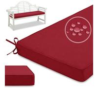 QTANZIQI Coussin d'extérieur imperméable antidérapant, Coussin de canapé pour Banc de, Coussin de siè décoratif pour 2/3 Places, Gris 110x45x5cm, Tissu Parfait pour terrasse Balcon