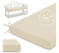 QTANZIQI Coussin d'extérieur imperméable antidérapant, Coussin de canapé pour Banc de, Coussin de siè décoratif pour 2/3 Places, Gris 110x45x5cm, Tissu Parfait pour terrasse Balcon