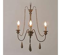 QTANZIQI en Bois Massif de Campagne américaine E14, Baroque en Bois Duplex, en Fer Blanc Ancien français Antique, escaliers Salon Salle à Manger-rétro pour Faire du Vieux 3