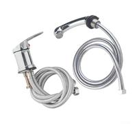QTANZIQI Ensemble de mitigeurs chromés Robinet de Douche à Main - Pommeau de Douche réglable avec Tuyau pulvérisateur pour Salon de Coiffure, évier lavabo - luminaire de Salle de Bain élégant