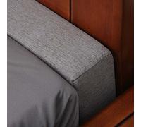 QTANZIQI Extension de Matelas en Mousse à mémoire de Forme pour Conversion de lit à Roi/Reine, Remplissage d'espace Mural épais avec tête de lit rembourrée traversin Long Oreiller