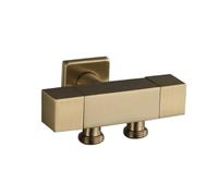 QTANZIQI Kit de Douche en Or brossé, pulvérisateur de Bidet à Main, Robinet de Toilette en Laiton, Valve Shattaf, Ensemble de Jet, Douche hygiénique (Valve)