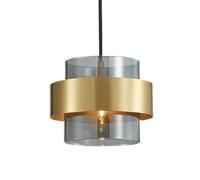 QTANZIQI Lampe à Suspension en Verre métal à vis E27, de Style Industriel, plafonnier encastré, luminaires de décoration de Bar de Salon, Salle à Manger
