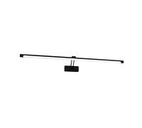 QTANZIQI Lampe d'image Noire argentée, Lampe d'intérieur Murale de 80 à 100 cm pour Peindre Un Jeu de fléchettes, Cadre Photo, Longue lumière de Salle de Bain (Couleur : 5500 7000 K, Taille