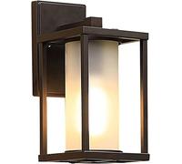QTANZIQI Lanterne Murale d'extérieur Industrielle, Applique Murale de étanche pour décoration de, Lampe Murale de 11,8 "H pour entrée Avant avec luminaire Mural intérieur éclairage de