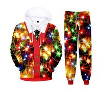 QTANZIQI of The Day Survêtements pour Hommes à Capuche en Polaire pour Hommes Ensembles de survêtement décontractés Chauds d'hiver avec Poches 2 pièces Pull Joggers Costume Tenues à Capuche