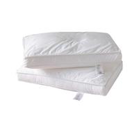 QTANZIQI Oreiller brodé en Soie de mûrier - Lot de 2 de Taille Standard - Oreiller de lit Ultra Doux pour Adulte, oreillers en Soie de mûrier Naturelle pour Dormir sur Le côté, Le Dos Le Ventre, 48
