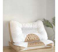 QTANZIQI Oreiller en Coton aux graines de Cassia protégeant la Colonne cervicale, Housse de Coussin (Couleur : Lot de 3, Taille : 48 x 74 cm)
