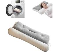 QTANZIQI Oreiller orthopédique Contour pour douleurs au Cou aux épaules, Oreiller de Soutien Cervical Super Ergonomique, Grand Oreiller de lit pour Un Meilleur Sommeil, Blanc 40 x 60 cm
