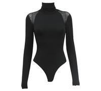 QTANZIQI Patchwork Club Women Bodysuits Long Sleeve O Neck Streetwear Fashion Solid Jumpsuits Slim Sheath Tees Tops Female