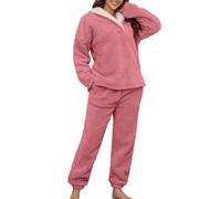 QTANZIQI Pyjamas Femme Combishort Pyjamas Hiver Femmes Ensembles De Pyjamas Pantalons À Manches Longues Vêtements De Nuit Lounge Wear Dames Shorts Ensemble Sexy Soie Pyjama Filles Â 8