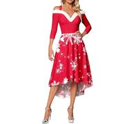 QTANZIQI Robes décontractées Robe tricotée pour Femme - Robe Pull élégante pour l'automne l'hiver - Robe de soirée élégante sans épaules pour Les Occasions festives, Les soirées, Les