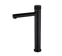 QTANZIQI Robinet de lavabo en Or brossé - Robinet mitigeur de Salle de Bain en Laiton - Robinet de lavabo à Bouton-Poussoir - Robinet mitigeur de lavabo Chaud Froid (Couleur : Pop-up avec