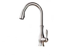 QTANZIQI Robinets de Cuisine Noirs à poignée Unique, Trou de Robinet extractible pivotant à 360 degrés, mitigeur d'eau (Nero)