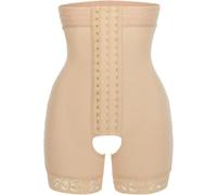 QTANZIQI Shapewear pour Femmes, contrôle du Ventre, rehausseur de Fesses, Taille Haute, Short, Culotte rehausseur de Butin avec Entrejambe Ouvert