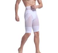 QTANZIQI Short Moulant pour Hommes, Culotte Amincissante à Taille Respirante, sous-vêtement rehausseur de Cuisses de Hanches