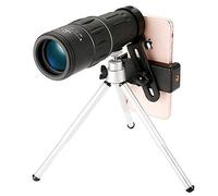 QTANZIQI Télescope Monoculaire Haute Puissance 18X52 Jumelles Puissantes Etanches Extérieures Télescope Monoculaire Zoom Téléobjectif De Téléphone avec Support De Téléphone Jumelles Trépied