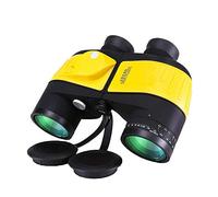 QTANZIQI Télescopes, télescope pour Adultes, 10 x 50, Jumelles puissantes pour l'observation des Oiseaux, avec télémètre Boussole internes pour Le calcul de la Distance de la Taille pour Les