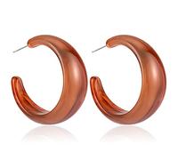QTANZIQI TXCLTS Boucles d'oreilles acryliques Femme Grand rétro géométrique entourer Le Soleil d'été Charmant balançant Femme Bijoux soirée