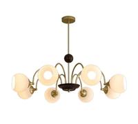 QTANZIQI Vintage Industriel Spoutnik/en métal délicat Suspension Europe du Nord Verre sphérique Suspendu pour Cuisine/île Salle à Manger