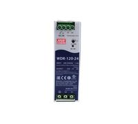 QTAZMJPB Alimentation électrique Industrielle sur Rail DIN, WDR-120, DC12V, 24V, 48V, 2,5a, 5a, 10a, 120W, Haute efficacité, PFC intégré, Sortie Unique, 1 pièce(WDR-120-24)