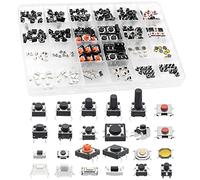 QTEATAK 240 Pcs 24 Value Micro Momentary Tactile Push Button Switch Tact Assortment Kit