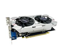 QTHREE GTX 750 Ti 4Go 128-bit Carte Graphique, Dual Fans, HDMI, VGA, DVI, Carte Video Low Profile PC, GPU, Faible Puissance, PCI Express x16, DirectX 12