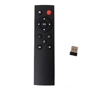 QTJUST 2.4G Télécommande Universelle sans Fil Air Mouse avec récepteur USB pour Lilux Windows Mac OS Android-TV Box Contrôleur PC Télécommande Universelle pour Support de télévision Intelligent pour