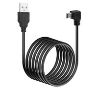 QTMMC Câble mini USB 3,5 m à angle droit USB A mâle vers mini B USB Câble de charge extra long pour Nextbase Dash Cam Car GPS Navigator DVR MP3 GoPro Hero Appareil photo numérique 3,5 m