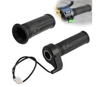 QTMMC E-Bike Throttle 3 broches Full Twist Electric Bike Throttle 1 paire Universal Right Scooter Speed Control Twist Throttle Twist Throttle with SM JST Female Plug for Ebike Scooter Moto Moto 22mm