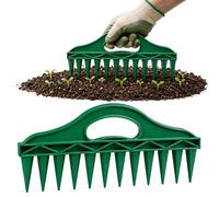 QTORCHE Semoir Manuel 12 Trous, Gabarit de Semis Jardin 30 x 13 cm | ABS léger et robuste, aide à répartir les graines avec régularité pour légumes et fleurs, prise en main facile.