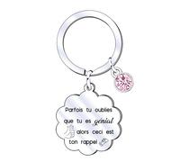 QTQTLP Cadeau De Courage Porte Cle Femme Cadeau Amie Cadeaux De Motivation Femme Cadeaux D'encouragement Cadeau Persévérance