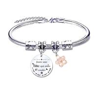 QTQTLP Cadeau Fille Bracelets Femme Cadeau D'anniversaire Fille Enfant Je T'aime Ma Fille Cadeau Fille à Ma Fille Bracelet Femme Idee Cadeau Ado Fille Pendentif Bracelets (8)