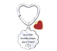 QTQTLP Cadeau Fille Porte Clef Femme Idee Cadeau Ado Fille Mere Cadeau Anniversaire Fille Cadeau Adolescente Fille Idee Cadeau Pour Belle Fille Cadeau Petite Fille Je t'aime Ma Fille… (2)
