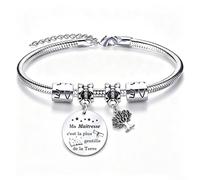 QTQTLP Cadeau Maitresse D'école Maternelle Bracelet Atsem Merci Maîtresse Cadeaux Fin d'année Scolaire Cadeau Assistante Maternelle Cadeaux Institutrice