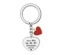 QTQTLP Porte clés Nounou Cadeau Nounou Porte-clefs Nounou Cadeau Anniversaire Porte-clés Nounou Cadeau Nounou Fin de Contrat Cadeau Nounou Original Cadeau Noel Nounou (3)