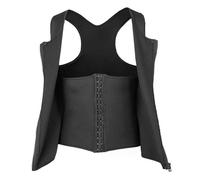 Qtree-Corset De Compression Pour Homme,Verhéritage À Compression,Fermeture Éclair,Soutien Du Dos,Maillot De Bain,Sauna Amincissant,Précieux,Top Body Shaper