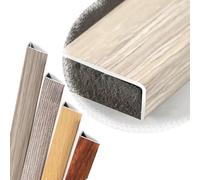 QTWLG 120cm L Profilé Nez De Marche 90cm Bordure D'escalier De Grain De Bois Protecteur De Bord D'escalier en Métal pour Escalier en Bois/Vinyle/Carrelage(Beige,900 * 30 * 20mm)