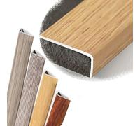 QTWLG 120cm L Profilé Nez De Marche 90cm Bordure D'escalier De Grain De Bois Protecteur De Bord D'escalier en Métal pour Escalier en Bois/Vinyle/Carrelage(Light Wood,1200 * 30 * 20mm)