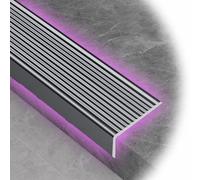 QTWLG Bordure D'escalier en Aluminium 90 100 120CM Moulure De Nez De Marche Bande De Compensation du Bord De Marche Extérieur Protecteur De Bord D'escalier Largeur 3 4 5 7 10cm(Grey,W5CM*L120CM)