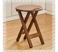 QTWLG Tabouret Pliant en Bambou 60cm 43cm, Chaise Pliante en Bois pour Cuisine, Comptoir, Maison, Camping, Tabouret De Bar Pliable(43cm)