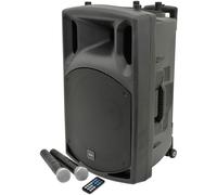 QTX QX15PA, système audio mobile 15'' MP3/BT/FM/2x VHF, 250W