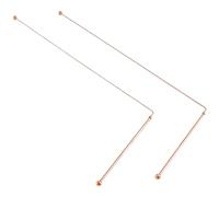 Qtynudy 2 Pièces Baguettes de Radiesthésie en Cuivre Détecteur de Sourcier pour L'Énergie de L' 99,9% de Cuivre Pur.