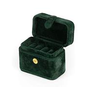 QTYQWC 2pcs Boes d'oreilles Boîte de Rangement à Bague avec Couvercle et Snap Design Travel Bijoux Portable Bijoux pour Les Femmes. Organisateur de Bijoux (Couleur: 2pcsd, Taille: 6.5x3.8x5cm) (2PCSC