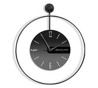QTYQWC Art Silencieux Mur d'horloge Horloge Murale Moderne Non Ticking Wall Horloge Metal décoratif pour la Cuisine du Bureau à la Maison Salon Non coche