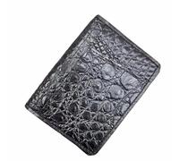 QTYQWC Authentique Peau de Crocodile Femmes Mode Porte-Cartes coloré véritable Alligator Cuir Dame Petit Portefeuille Court Femme Porte-Cartes (Rose), HF-01602