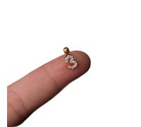 QTYQWC Bijoux Boucles d'oreilles pour Femmes, 1 pièce Nombre personnalité Boucles d'oreilles à Goujon Charme Classique à la Mode Unisexe Piercing Bijoux Cadeaux d'anniversaire pour Petite Amie,